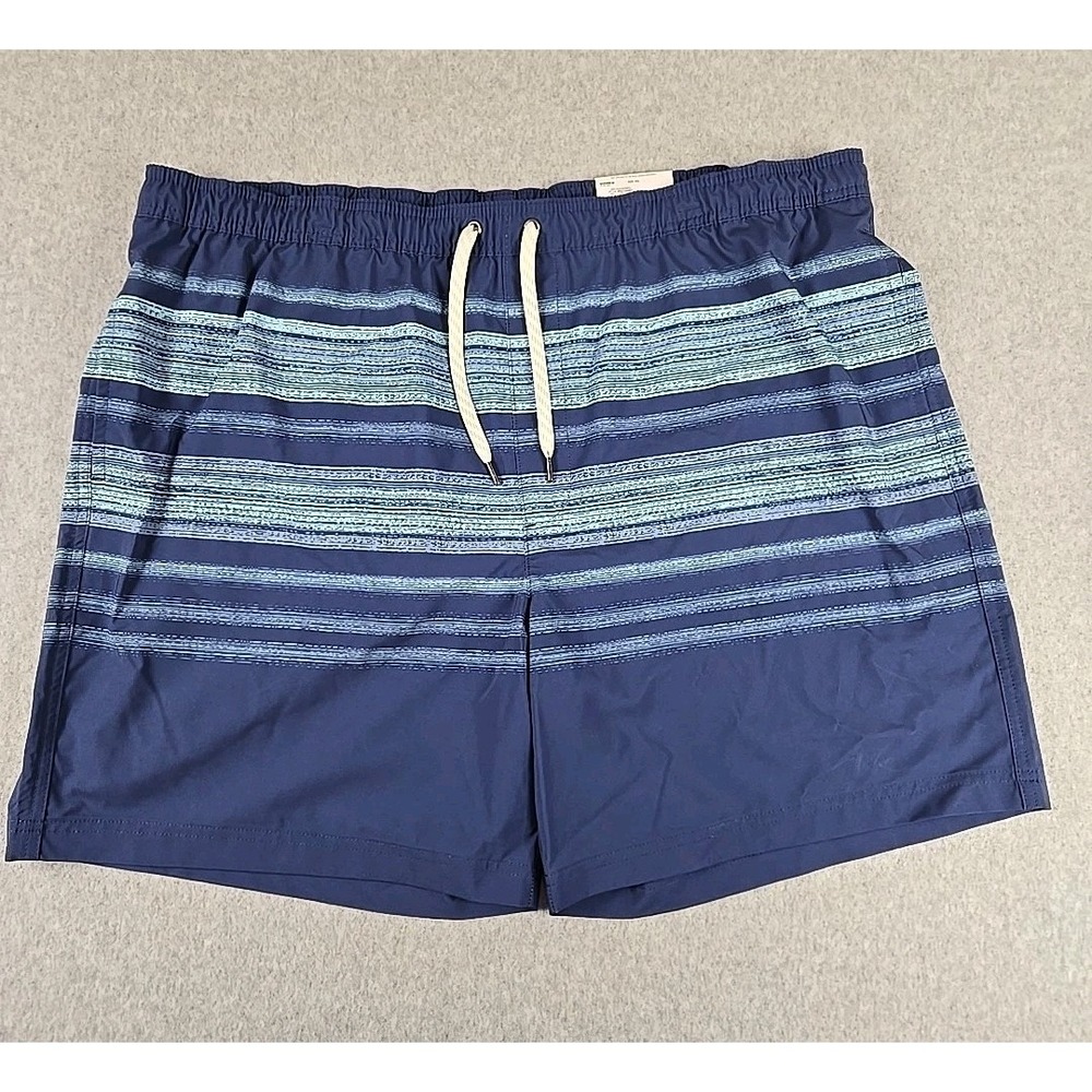 Sonoma Swim Trunk Shorts Mens Size XXL Lined 7" Inseam Swimming Short Blue NEW